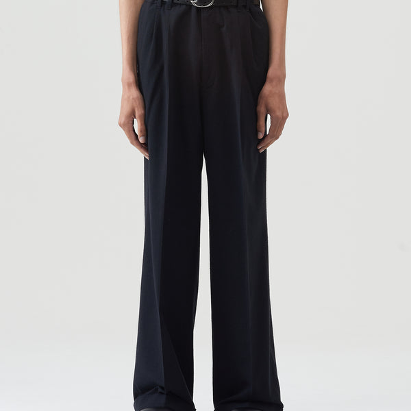 BED J.W. FORD18AW 断ち切り変形スラックス ネイビー Three – Navy｜BED j.w. FORD Official Website