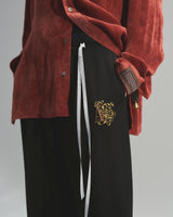 BED j.w. FORD "One – Black” Wool Slacks｜ベッドフォード “ワン – ブラック” ウールスラックス メンズモデル着用