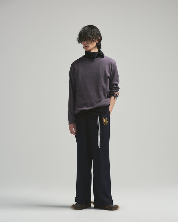 BED j.w. FORD "One – Navy” Wool Slacks｜ベッドフォード “ワン – ネイビー” ウールスラックス メンズモデル着用