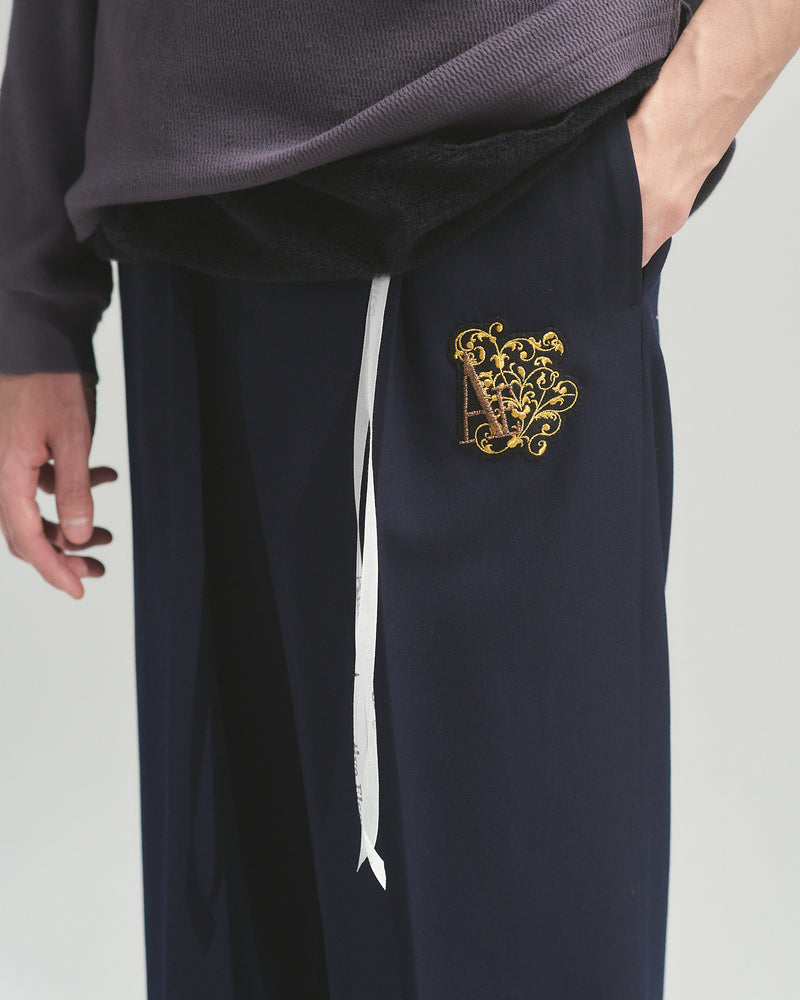BED j.w. FORD "One – Navy” Wool Slacks｜ベッドフォード “ワン – ネイビー” ウールスラックス メンズモデル着用