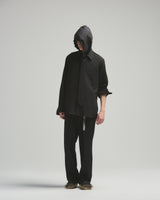 BED j.w. FORD "Three – Black” 3tuck Slacks ｜ベッドフォード “スリー – ブラック” 3タックスラックス メンズモデル着用