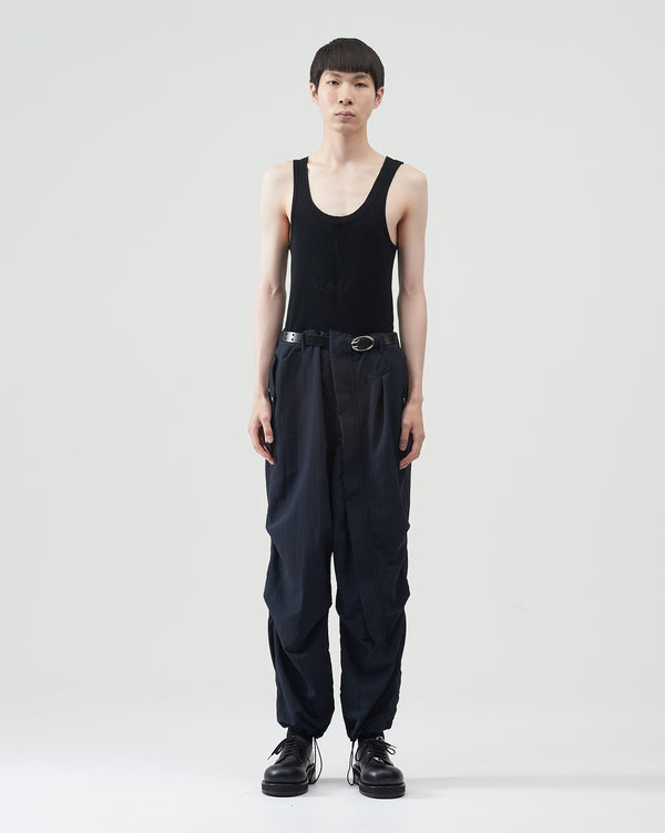 Nylon Parachute Pants – Black