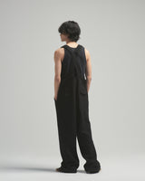 BED j.w. FORD "Working on Holidays – Black" Overall｜ベッドフォード "ワーキングオンホリデーズ – ブラック" オーバーオール メンズモデル着用