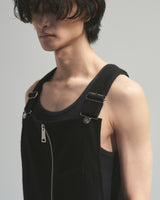 BED j.w. FORD "Working on Holidays – Black" Overall｜ベッドフォード "ワーキングオンホリデーズ – ブラック" オーバーオール メンズモデル着用
