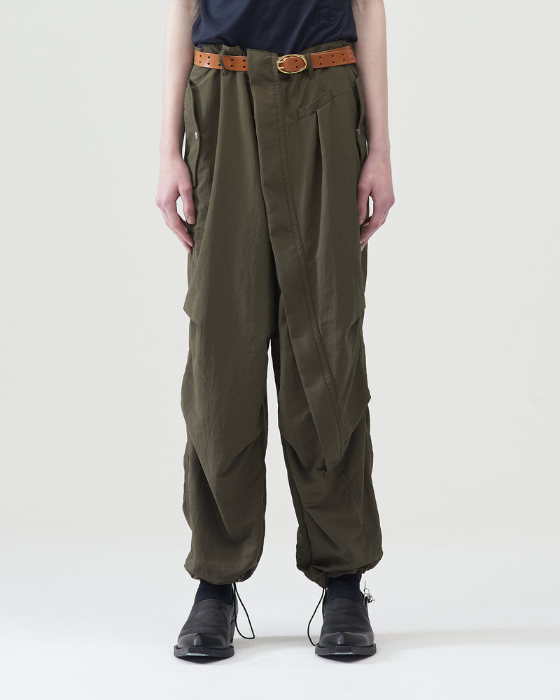 Nylon Parachute Pants – Olive