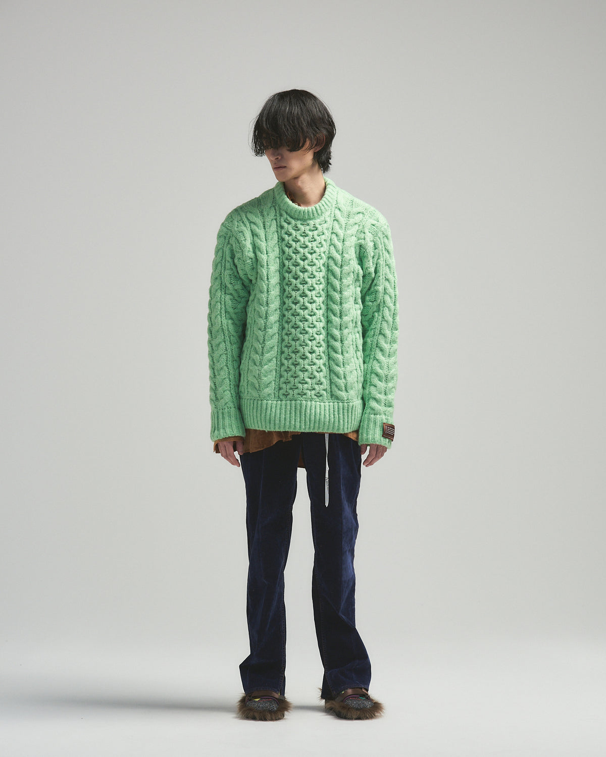 トップス BED J.W. FORD Switching Hi-neck トップス BED J.W. FORD Switching Hi-neck トップス BED J.W. FORD