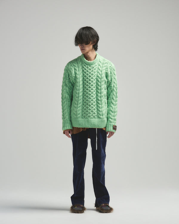BED j.w. FORD "Daily – Navy" Rayon flocking pants｜ベッドフォード "デイリー – ネイビー" レーヨンフロッキーパンツ メンズモデル着用