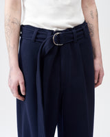 Wool Mosser Wide Pants – Navy