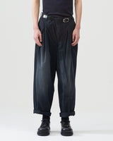 Garment-dye Parachute Pants – Black