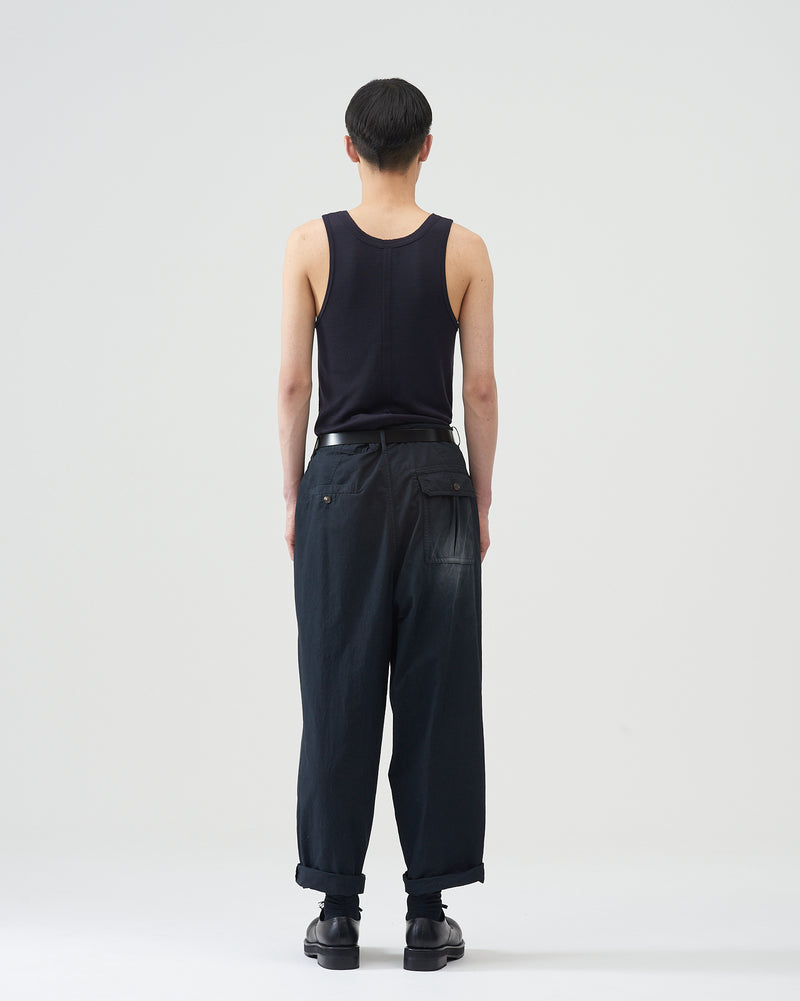 Garment-dye Parachute Pants – Black