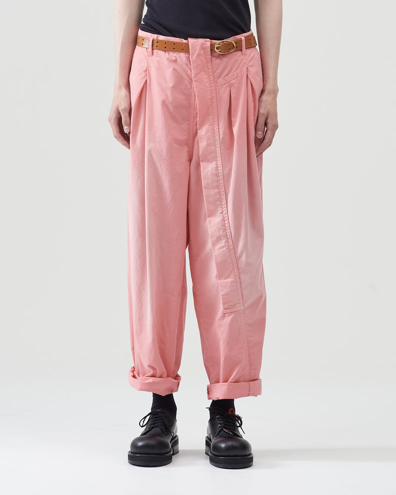 Garment-dye Parachute Pants – Pink