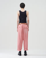 Garment-dye Parachute Pants – Pink