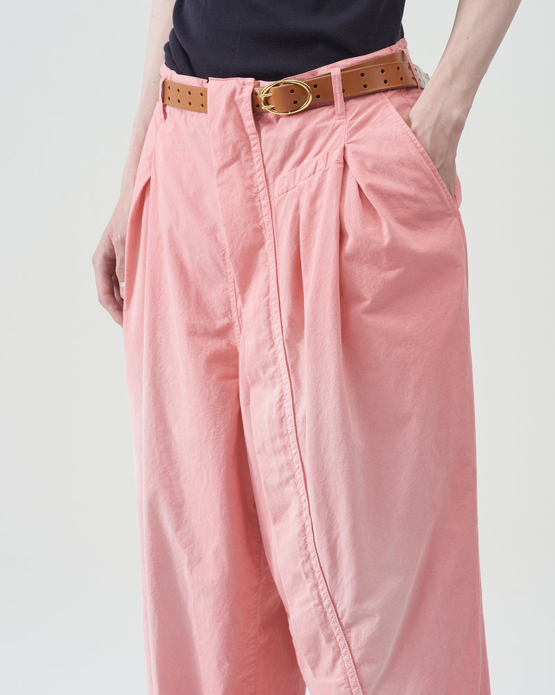 Garment-dye Parachute Pants – Pink