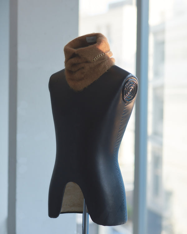 BED j.w. FORD "C-neck – Brown" Neck warmer ｜ベッドフォード “シーネック – ブラウン” ネックウォーマー