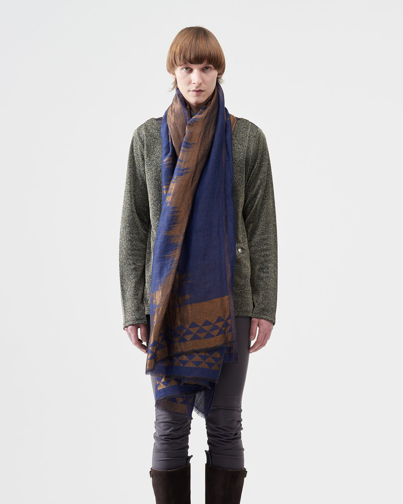 Jacquard Scarf – Navy