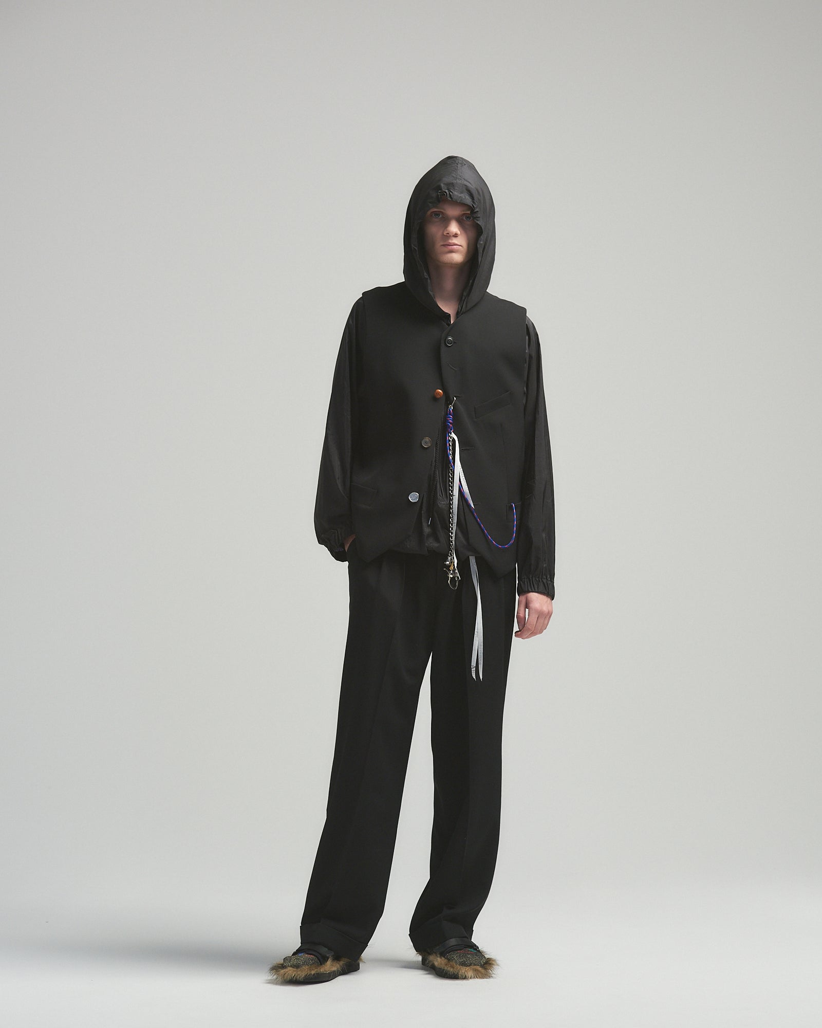 BED J.W. FORD ダウンベスト ブラック BED J.W. FORD ダウンベスト ブラック BED j.w. FORD/ベッド