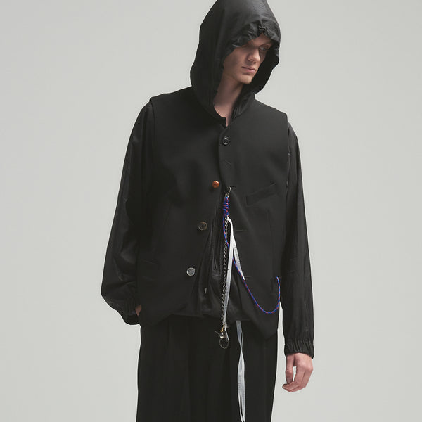 BED J.W. FORD ダウンベスト ブラック BED j.w. FORD/ベッドフォード】Down Vest（ダウンベスト）｜BED