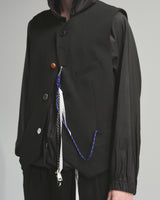 BED j.w. FORD "Norman Rock Well – Black” Wool Vest｜ベッドフォード “ノーマンロックウェル – ブラック” ウールベスト メンズモデル着用