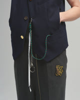 BED j.w. FORD "Norman Rock Well – Navy” Wool Vest｜ベッドフォード “ノーマンロックウェル – ネイビー” ウールベスト メンズモデル着用