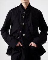 Layered Vest Shirt – Black