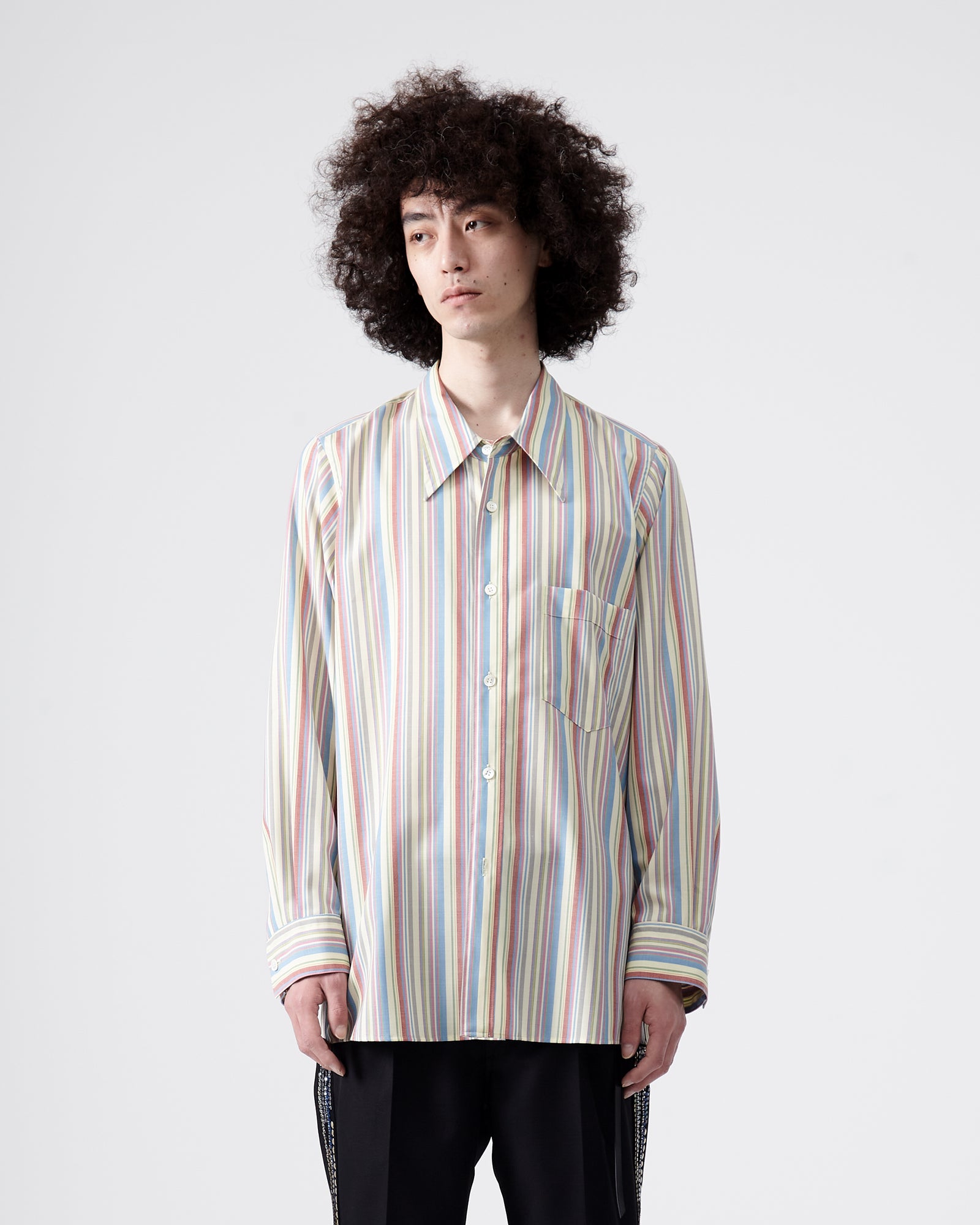 Stripe Shirt – Natural｜BED j.w. FORD Official Website