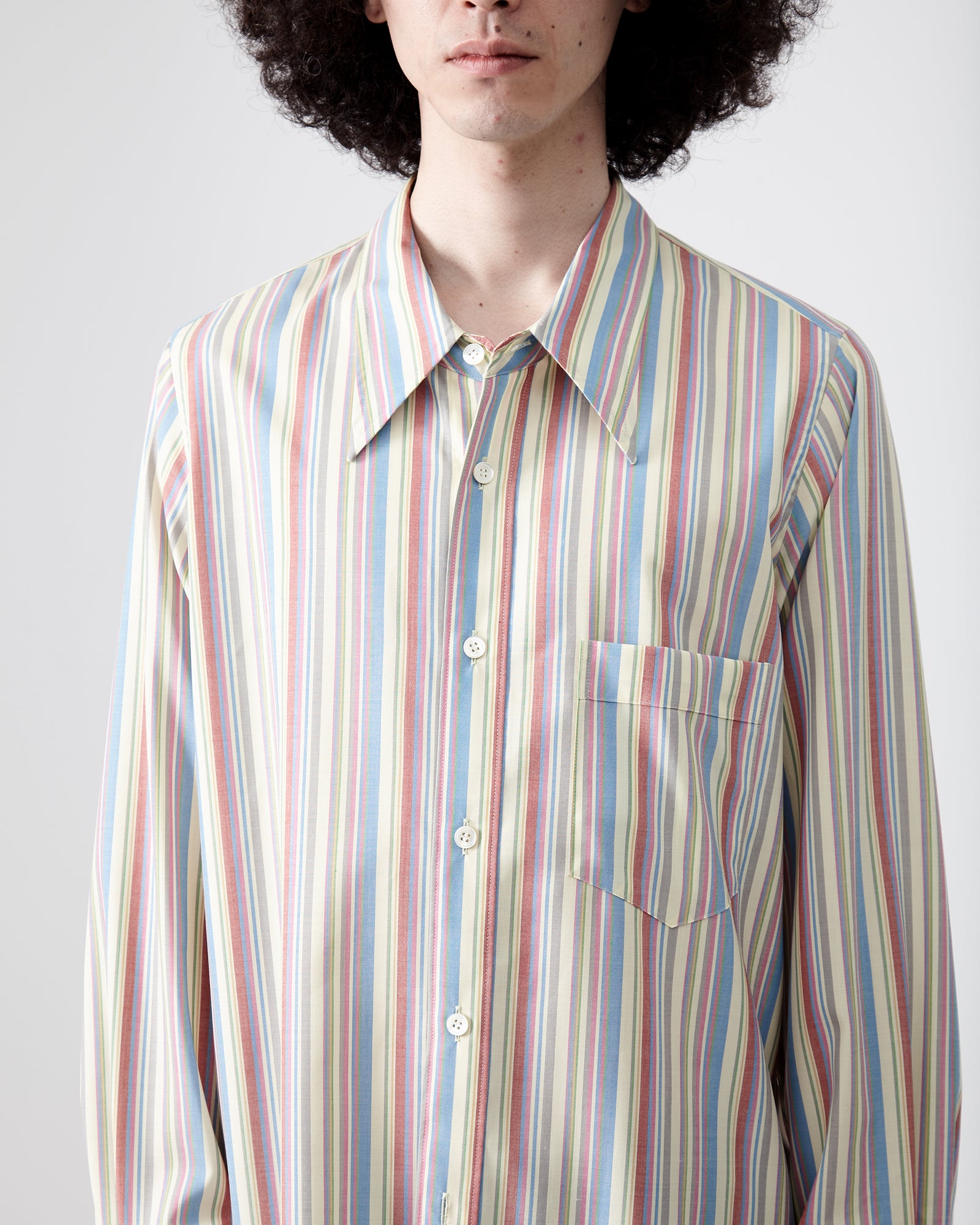 Stripe Shirt – Natural｜BED j.w. FORD Official Website