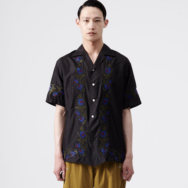 Embroidery Shirt – Black｜BED j.w. FORD Official Website