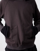 Layered Sleeve Hooded Sweatshirts – Charcoal