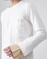 Layered Sleeve T-shirt – White