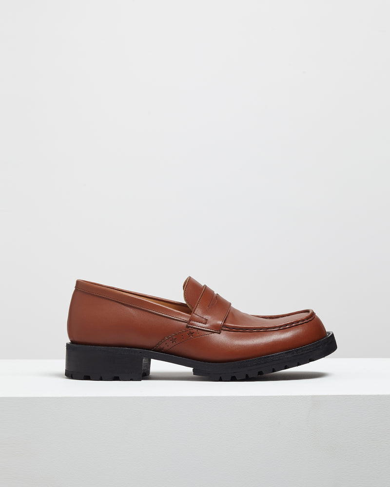 Square toe Loafers – Brown