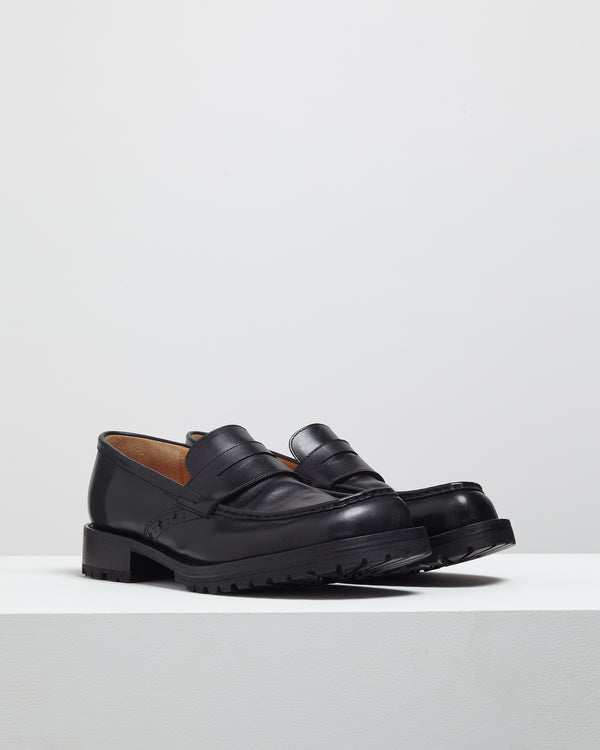 Square toe Loafers – Black