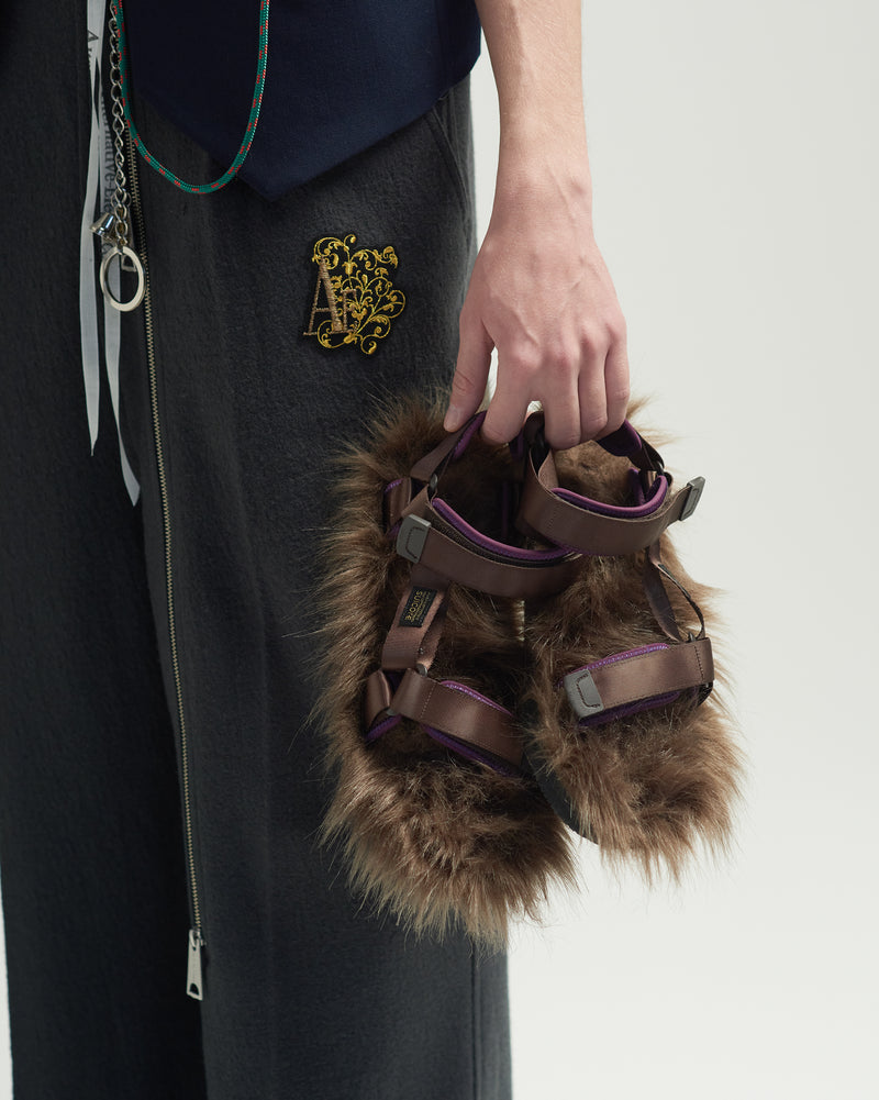 BED j.w. FORD × SUICOKE “Monster sole – Brown” Fur Sandal｜ベッドフォード × スイコック “モンスターソール – ブラウン” ファーサンダル