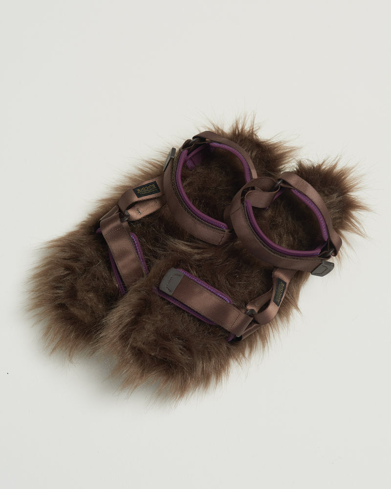 BED j.w. FORD × SUICOKE “Monster sole – Brown” Fur Sandal｜ベッドフォード × スイコック “モンスターソール – ブラウン” ファーサンダル