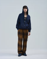 BED j.w. FORD "Hoodie – Navy" Half Zip Hoodie｜ベッドフォード "フーディー – ネイビー" ハーフジップフーディー メンズモデル着用