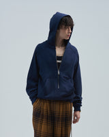 BED j.w. FORD "Hoodie – Navy" Half Zip Hoodie｜ベッドフォード "フーディー – ネイビー" ハーフジップフーディー メンズモデル着用