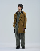 BED j.w. FORD "or Coat? – Sepia" Long Double Breasted Jacket｜ベッドフォード "オアコート? – セピア" ロングダブルブレストジャケット メンズモデル着用