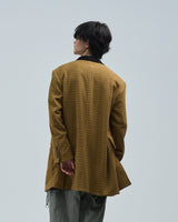 BED j.w. FORD "or Coat? – Sepia" Long Double Breasted Jacket｜ベッドフォード "オアコート? – セピア" ロングダブルブレストジャケット メンズモデル着用