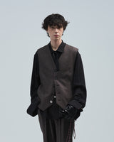 BED j.w. FORD "Best Vest – Brown" Vest｜ベッドフォード "ベストベスト – ブラウン" ベスト メンズモデル着用