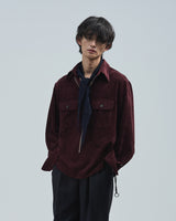 BED j.w. FORD "Party Call – Purple" Pullover Shirts｜ベッドフォード "パーティーコール – パープル" プルオーバーシャツ メンズモデル着用