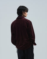 BED j.w. FORD "Party Call – Purple" Pullover Shirts｜ベッドフォード "パーティーコール – パープル" プルオーバーシャツ メンズモデル着用