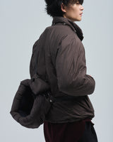 BED j.w. FORD "Over Hood – Brown" Pullover Down Jacket｜ベッドフォード "オーバーフード – ブラウン" プルオーバーダウンジャケット メンズモデル着用