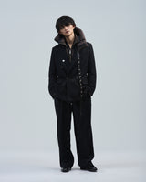 BED j.w. FORD "W – Black" Double Breasted Jacket｜ベッドフォード "ダブル – ブラック" ダブルブレストジャケット メンズモデル着用