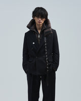 BED j.w. FORD "W – Black" Double Breasted Jacket｜ベッドフォード "ダブル – ブラック" ダブルブレストジャケット メンズモデル着用
