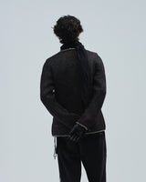 BED j.w. FORD "(C) – Black" Chain Knit Cardigan｜ベッドフォード "(シー) – ブラック" チェーンニットカーディガン メンズモデル着用