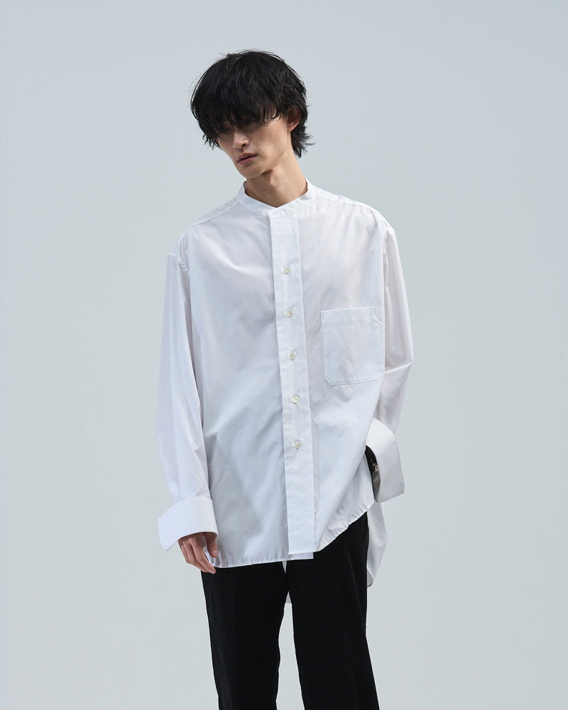 BED J.W. FORD ホワイト ノーカラーシャツ メンズサイズ1 Nice Detail – White｜BED j.w. FORD Official Website