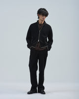 BED j.w. FORD "Drivers (K)ai – Black" Chain Drivers Knit｜ベッドフォード "ドライバーズカイ – ブラック" チェーンドライバーズニット メンズモデル着用