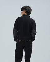 BED j.w. FORD "Drivers (K)ai – Black" Chain Drivers Knit｜ベッドフォード "ドライバーズカイ – ブラック" チェーンドライバーズニット メンズモデル着用