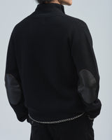 BED j.w. FORD "Drivers (K)ai – Black" Chain Drivers Knit｜ベッドフォード "ドライバーズカイ – ブラック" チェーンドライバーズニット メンズモデル着用