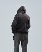 BED j.w. FORD "Hoodie – Brown" Half Zip Hoodie｜ベッドフォード "フーディー – ブラウン" ハーフジップフーディー メンズモデル着用