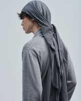 BED j.w. FORD "Kuro – Charcoal" Du-rag Cap｜ベッドフォード "クロ – チャコール" ドューラグキャップ メンズモデル着用